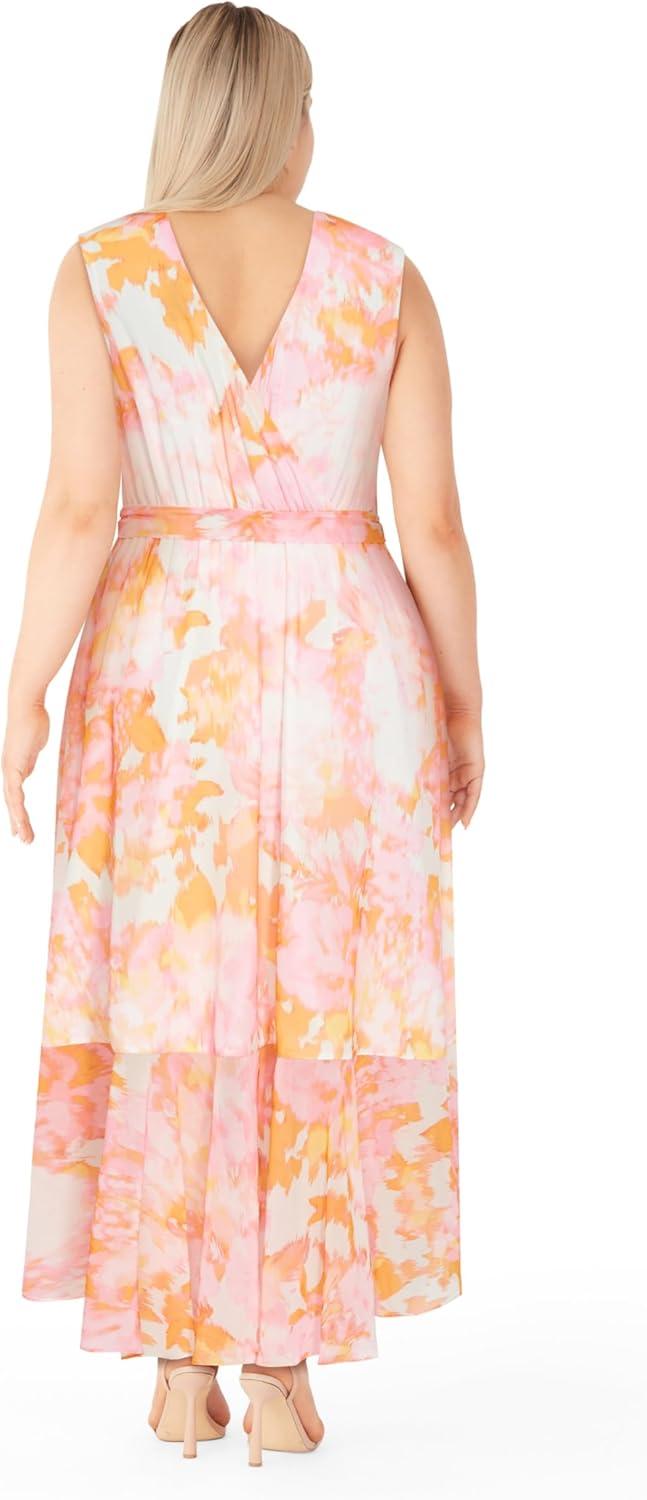 image:imageCity Chic Womens Cocktail Dress Averie MaxiPink Print