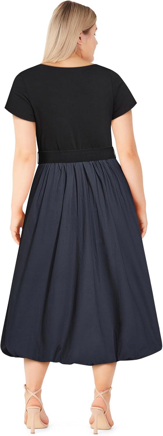 image:imageCity Chic Womens Plus Size Dress Lux DaysNavy Print