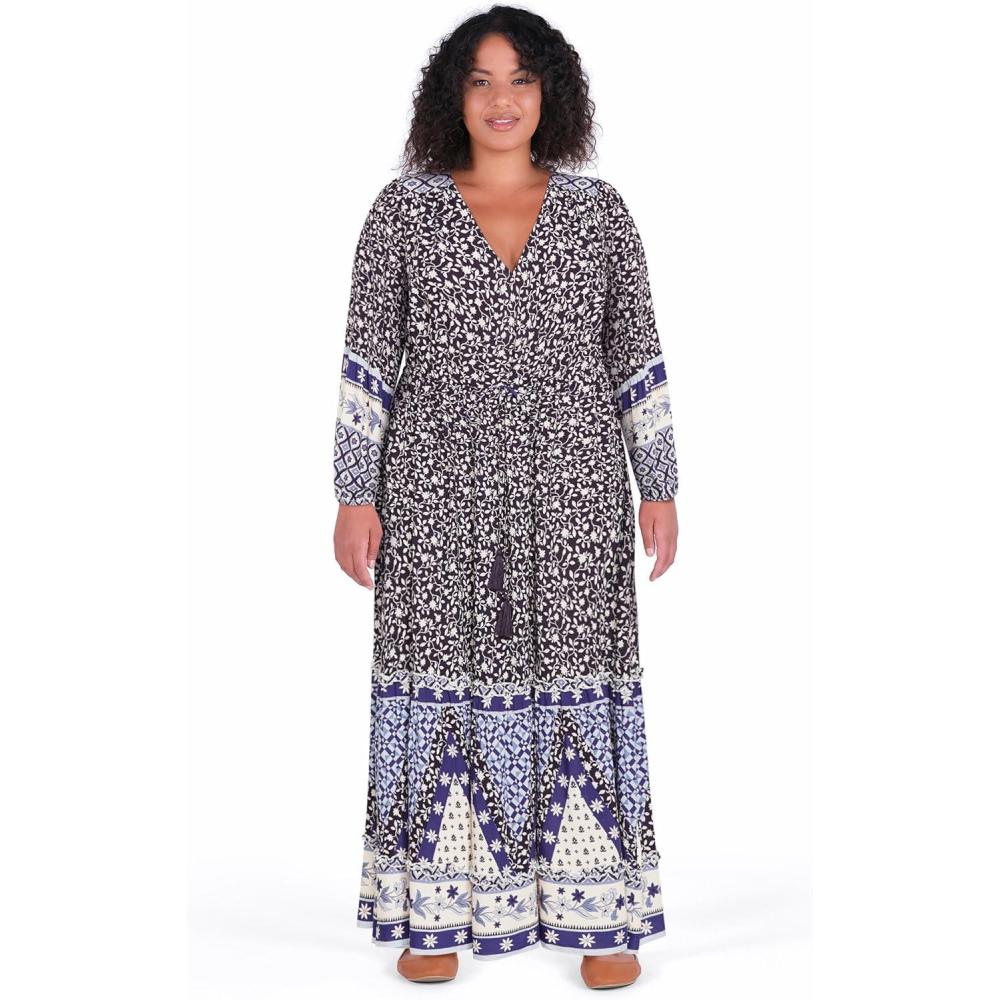 image:imageCity Chic Womens Dress  Khaleesi MaxiBorder Print