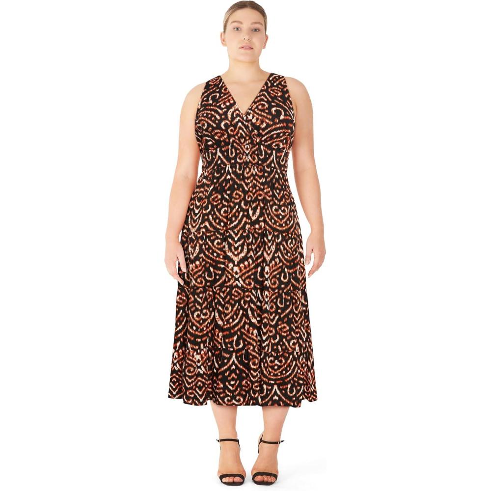 image:imageCity Chic Womens Plus Size Dress  Becca Print MaxiBlack Print