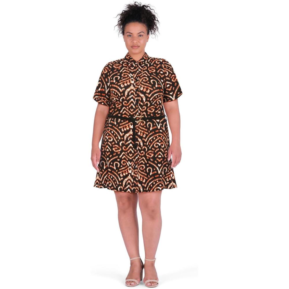 image:imageCity Chic Womens Plus Size Dress Becka PrintBlack Print