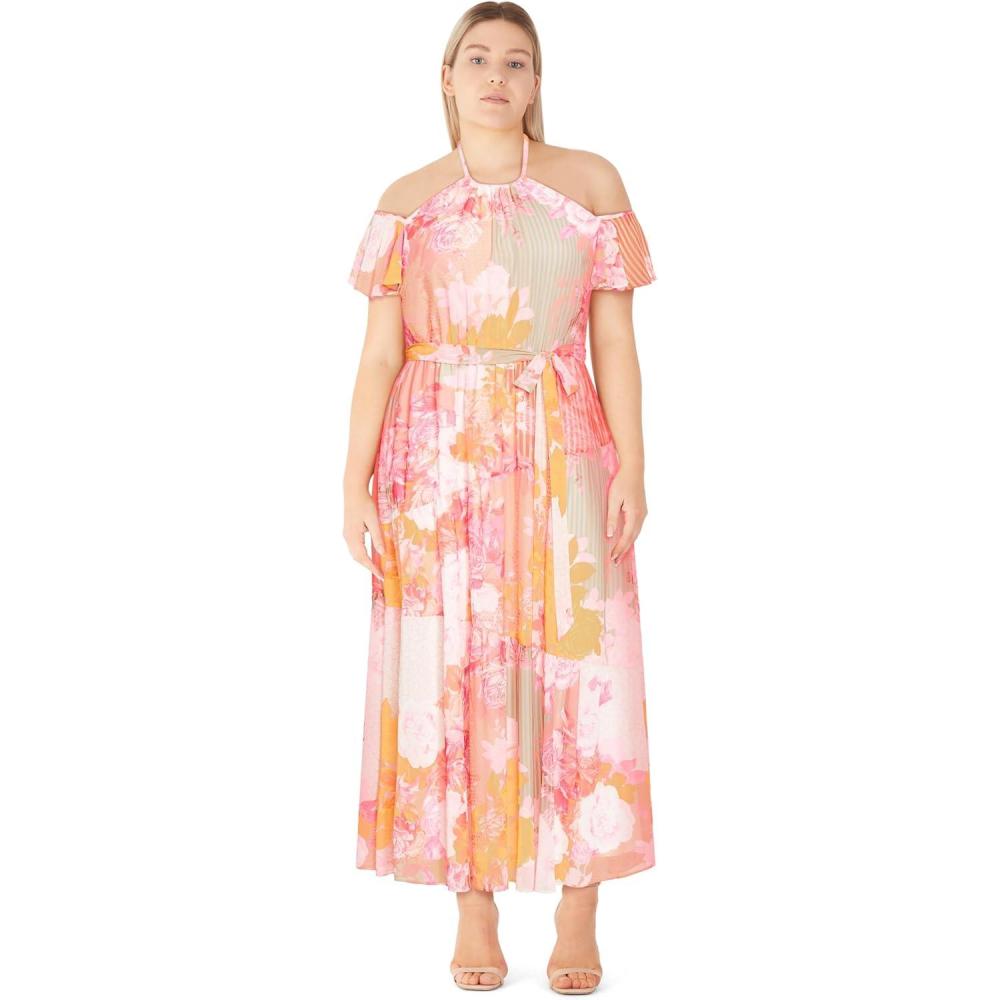 image:imageCity Chic Womens Plus Size Dress  Kerri Print MaxiPrint Rose
