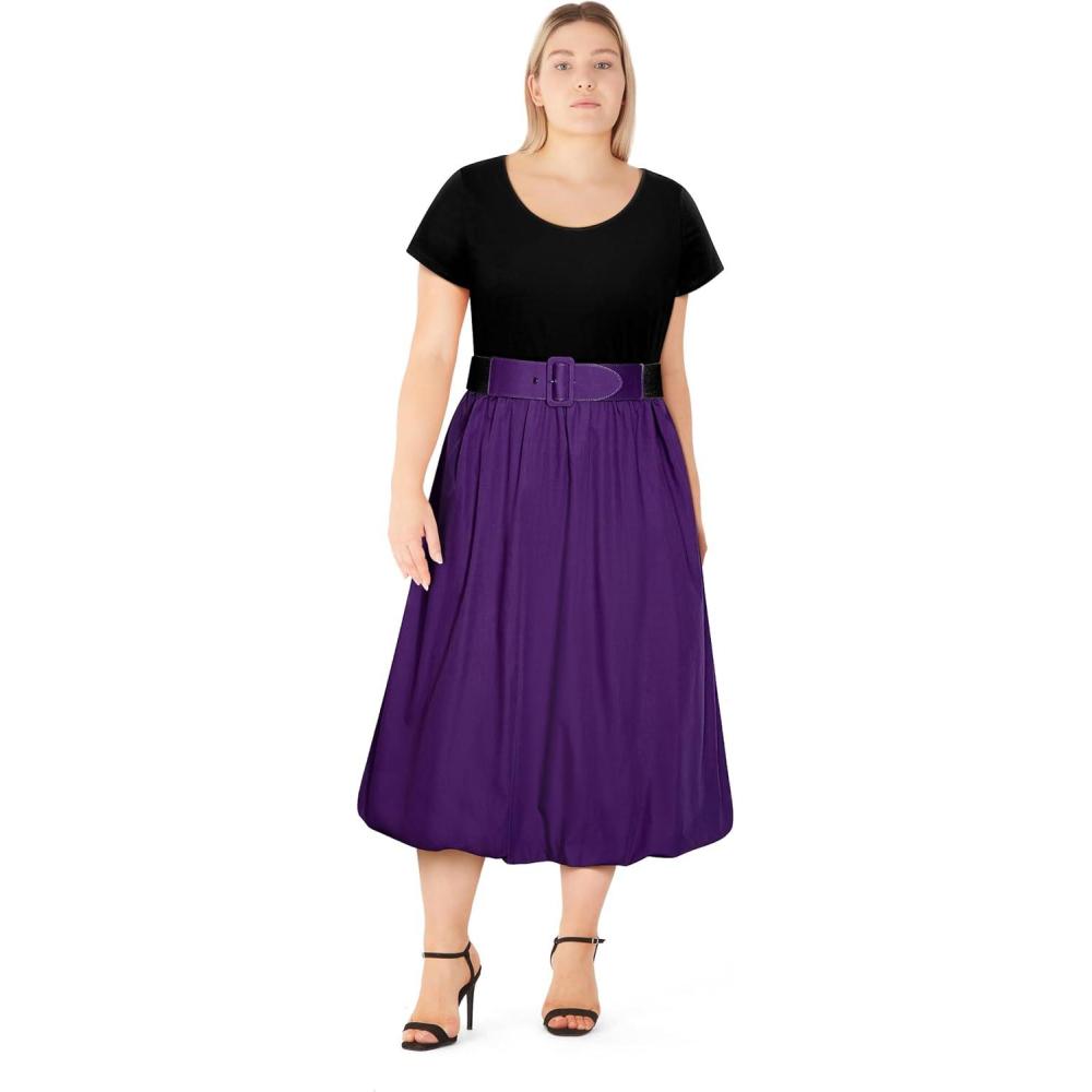 image:imageCity Chic Womens Plus Size Dress Lux DaysBlack Print