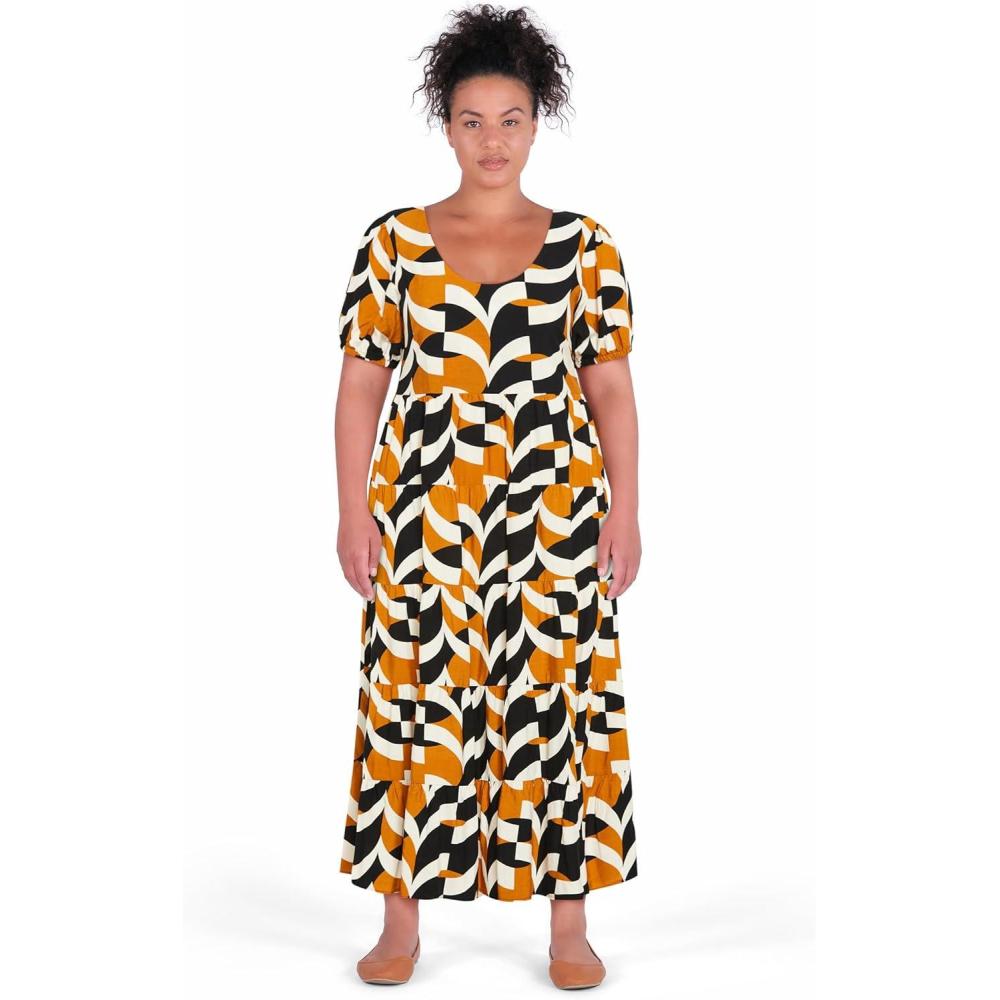 image:imageCity Chic Womens Plus Size Dress  Sierra PrintBlack Print