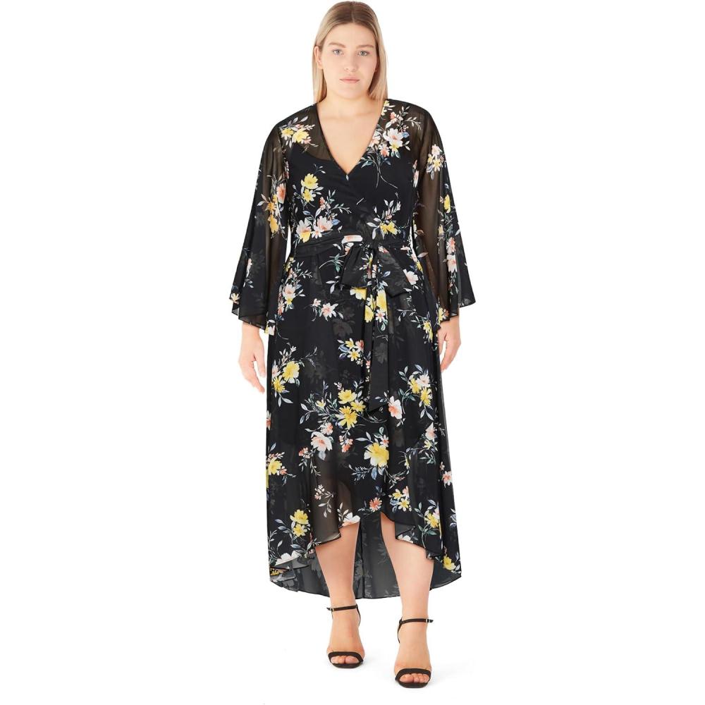 image:imageCity Chic Womens Plus Size Dress  Wrap Print MaxiPrint