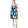 image:imageCity Chic Womens Plus Size Dress  DariaTeal Print