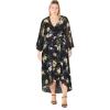 image:imageCity Chic Womens Plus Size Dress  Wrap Print MaxiPrint