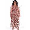 image:imageCity Chic Womens Plus Size Dress  Zella MaxiPaisley