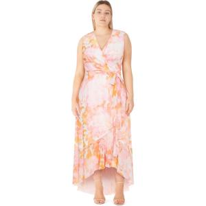 City Chic Womens Cocktail Dress – Averie Maxi(Pink Print)