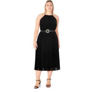 City Chic Women’s Plus Size Cocktail Dress – Kaya Pleat(Black)