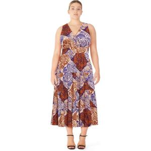 City Chic Women’s Plus Size Dress – Becca Print Maxi(Print)