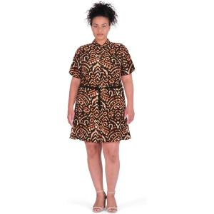 City Chic Women’s Plus Size Dress – Becka Print(Black Print)