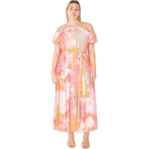 City Chic Women’s Plus Size Dress – Kerri Print Maxi(Print Rose)