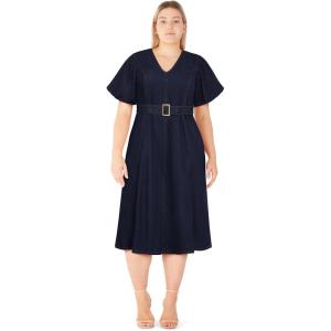 City Chic Women’s Plus Size Dress – Sable Delilah(Dark Denim)