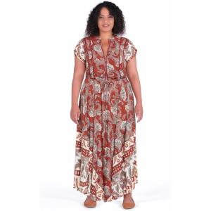 City Chic Women’s Plus Size Dress – Zella Maxi(Paisley)