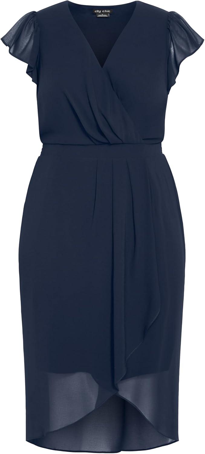 image:imageCity Chic Womens Cocktail Dress Flow SwingTrue Navy