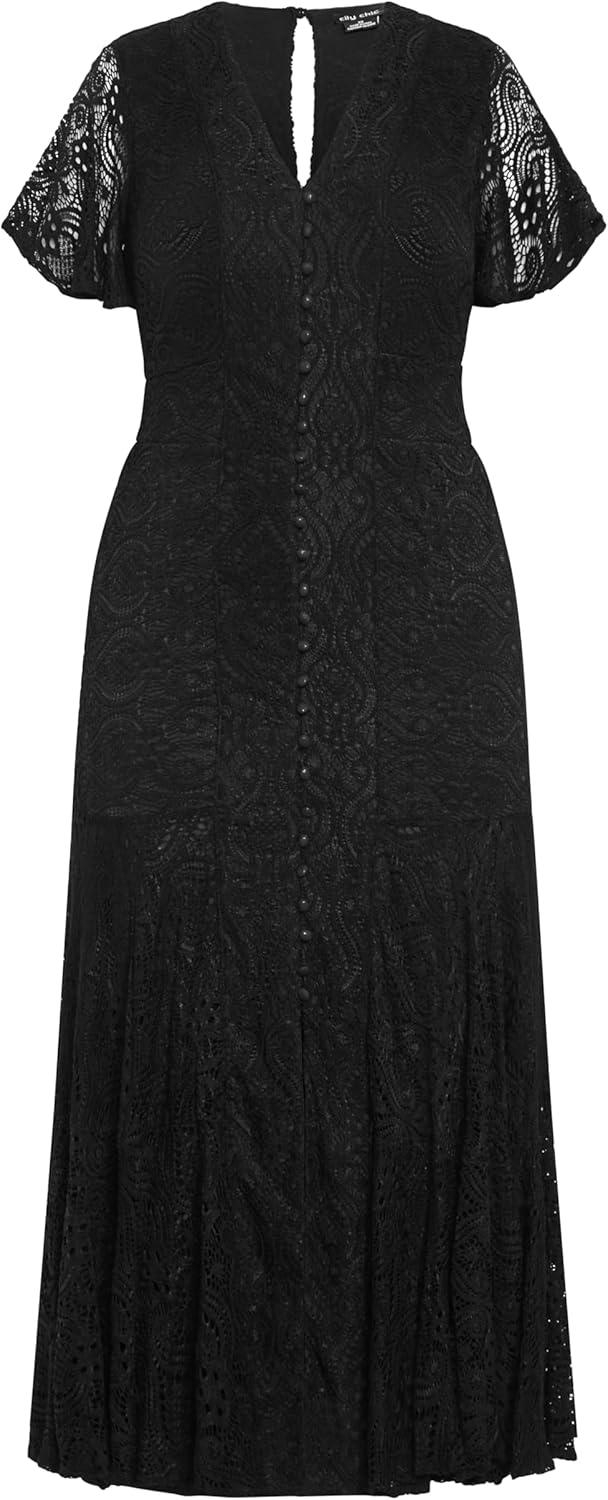 image:imageCity Chic Womens Cocktail Dress Lace MargoBlack
