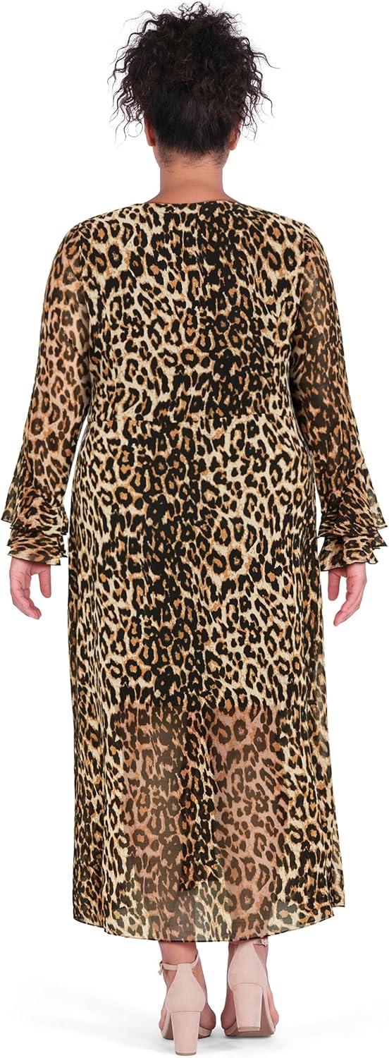 image:imageCity Chic Womens Dress Carter MaxiLeopard