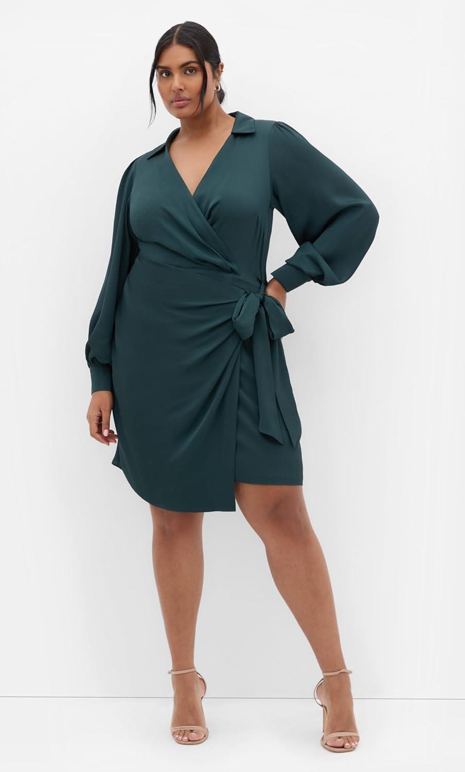 image:imageCity Chic Womens Genevieve DressHunter Green