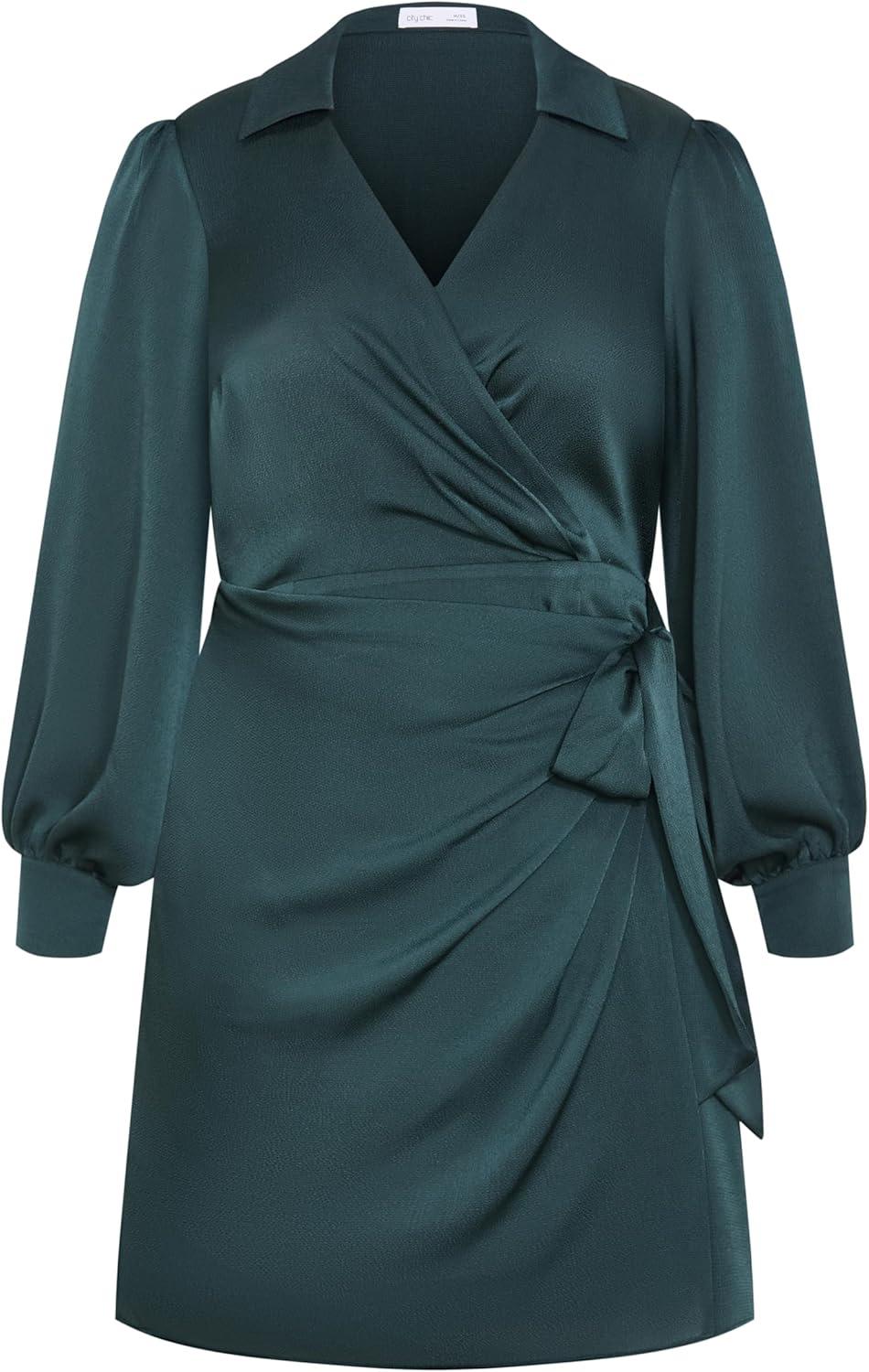 image:imageCity Chic Womens Genevieve DressHunter Green