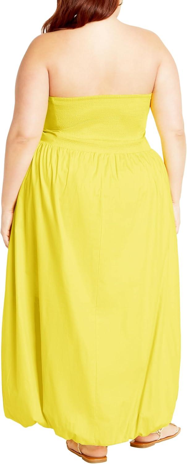 image:imageCity Chic Womens Plus Size Cocktail Dress Alina MaxiYellow