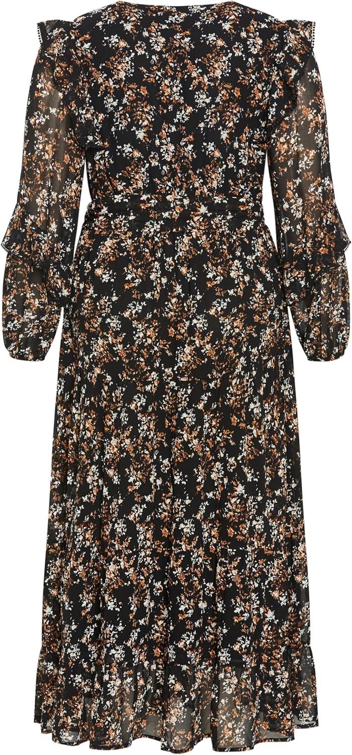 image:imageCity Chic Womens Plus Size Cocktail Dress Arielle MaxiFloral