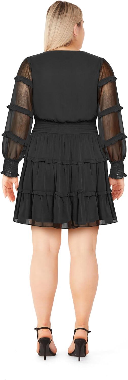 image:imageCity Chic Womens Plus Size Cocktail Dress Daisy JuneBlack