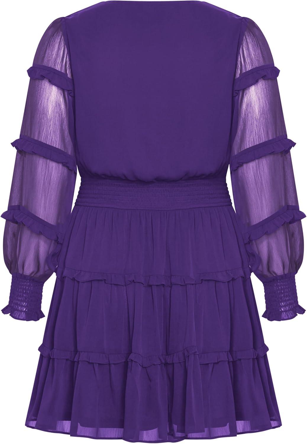 image:imageCity Chic Womens Plus Size Cocktail Dress Daisy JunePurple