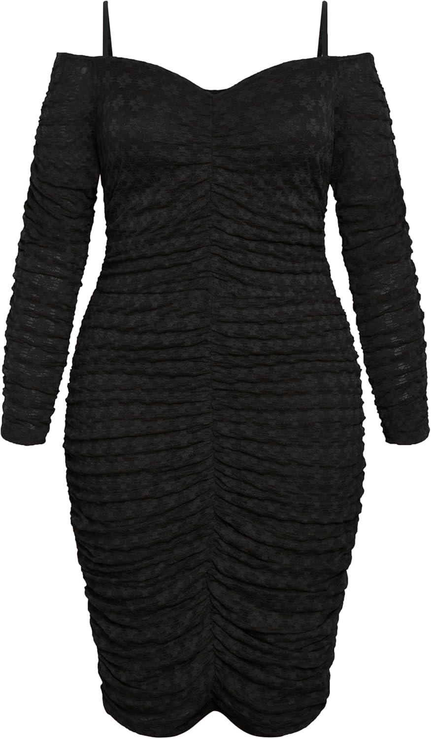 image:imageCity Chic Womens Plus Size Cocktail Dress EsmeraldaBlack