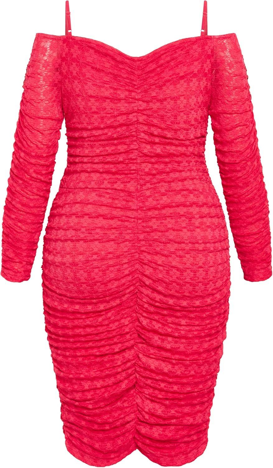 image:imageCity Chic Womens Plus Size Cocktail Dress EsmeraldaPop Pink