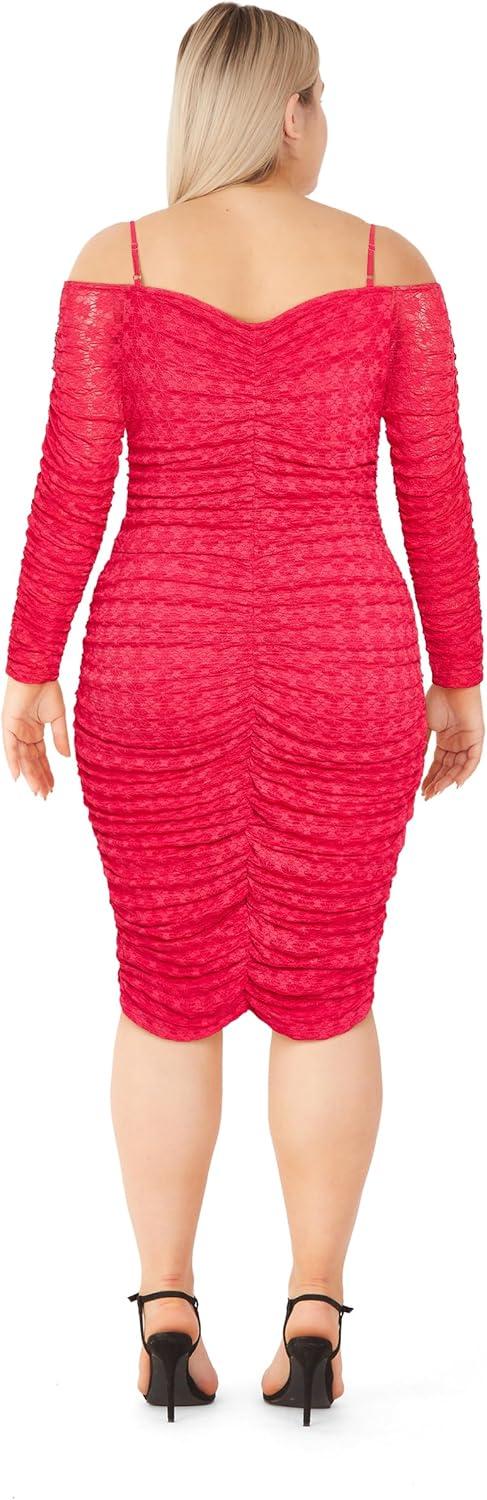 image:imageCity Chic Womens Plus Size Cocktail Dress EsmeraldaPop Pink