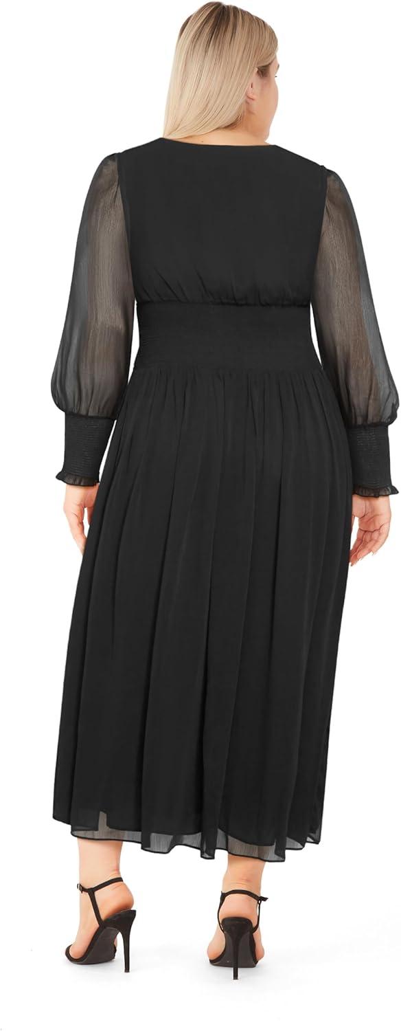 image:imageCity Chic Womens Plus Size Cocktail Dress Halo MaxiBlack