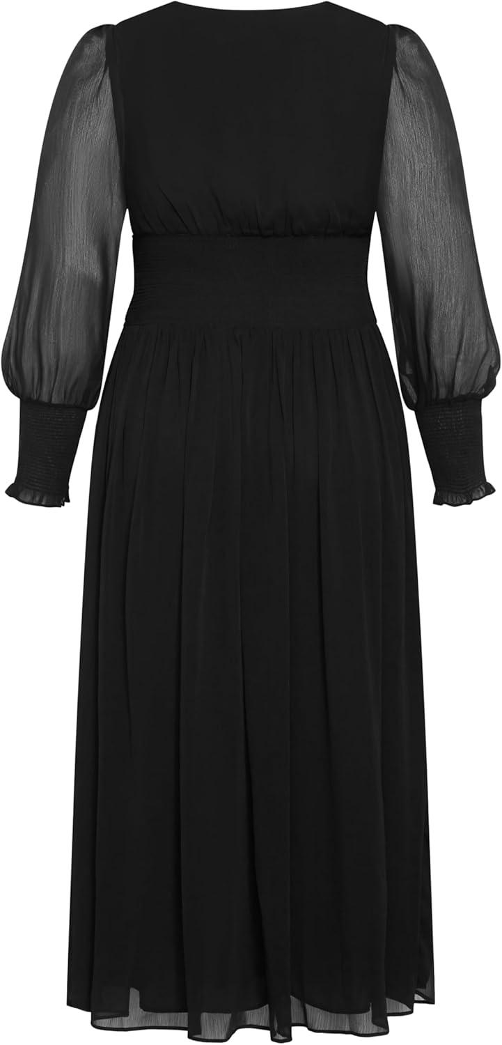 image:imageCity Chic Womens Plus Size Cocktail Dress Halo MaxiBlack
