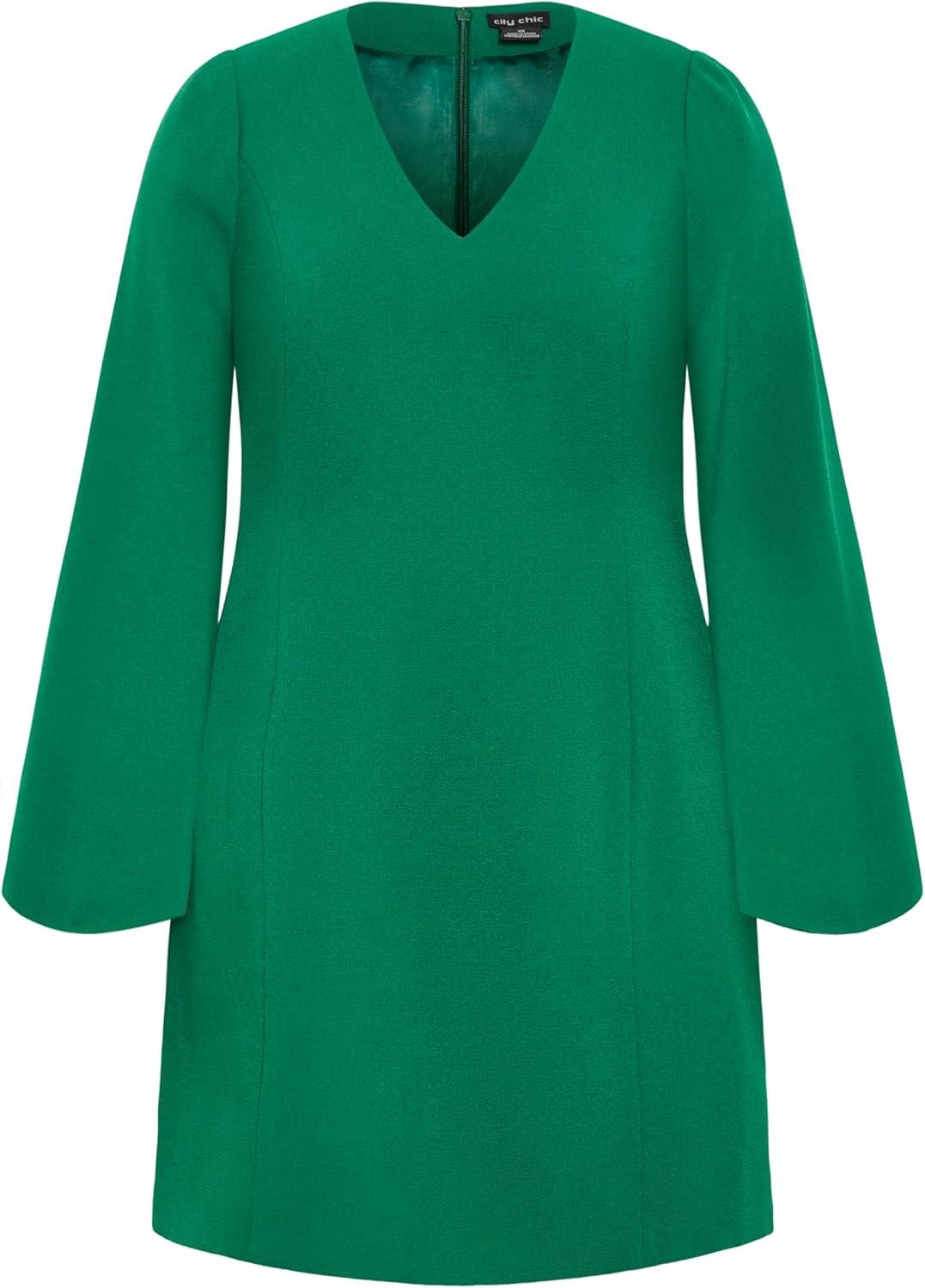 image:imageCity Chic Womens Plus Size Cocktail Dress KylaGreen