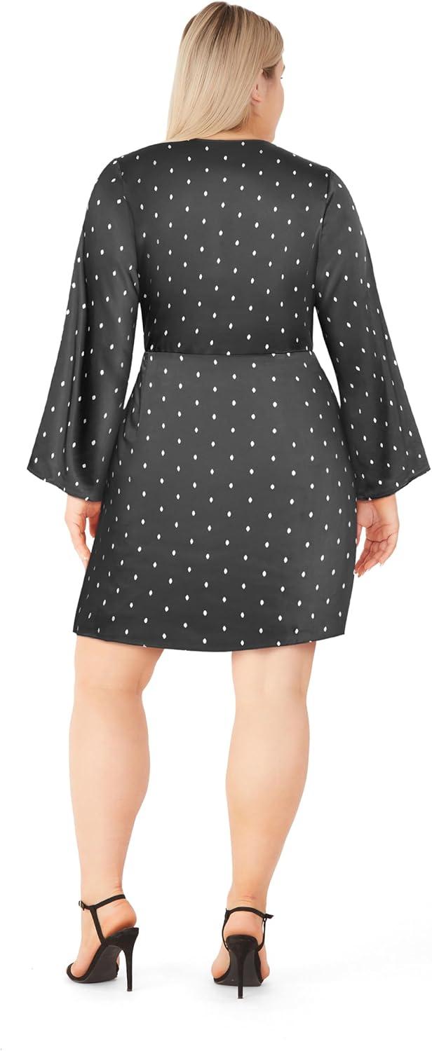 image:imageCity Chic Womens Plus Size Cocktail Dress Nina SpotPrint