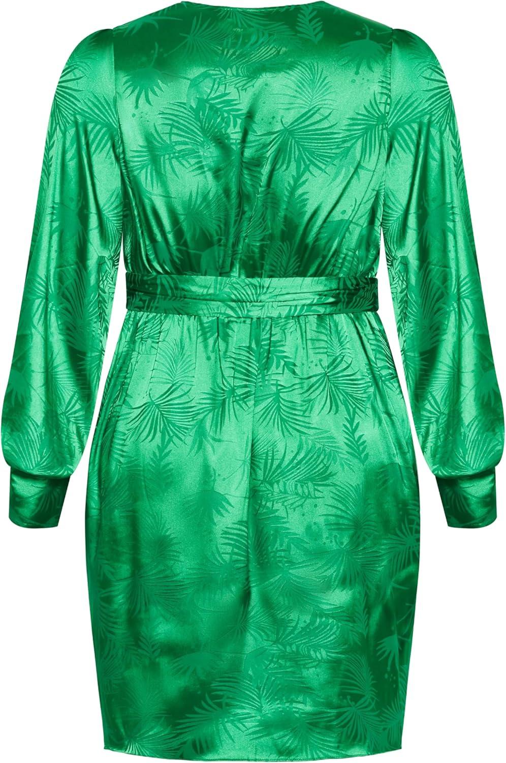 image:imageCity Chic Womens Plus Size Cocktail Dress SaraBright Green