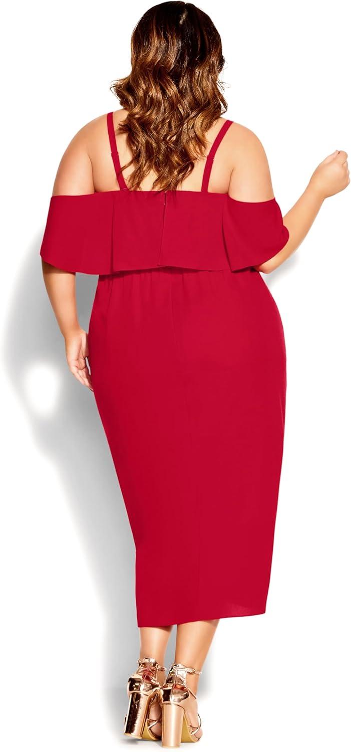 image:imageCity Chic Womens Plus Size Cocktail Dress Va Va VoomScarlet