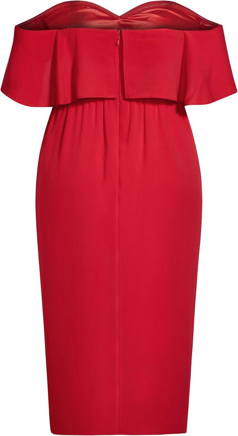 image:imageCity Chic Womens Plus Size Cocktail Dress Va Va VoomScarlet