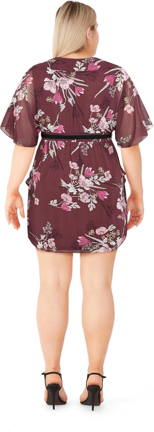 image:imageCity Chic Womens Plus Size Dress AishaPurple Floral