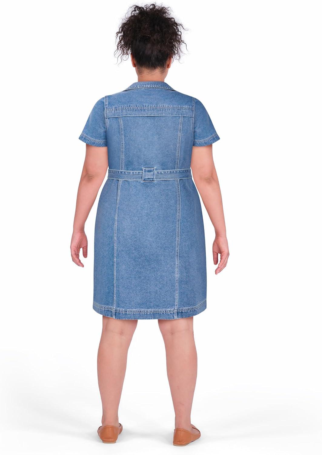 image:imageCity Chic Womens Plus Size Dress Aleah DetailMid Wash