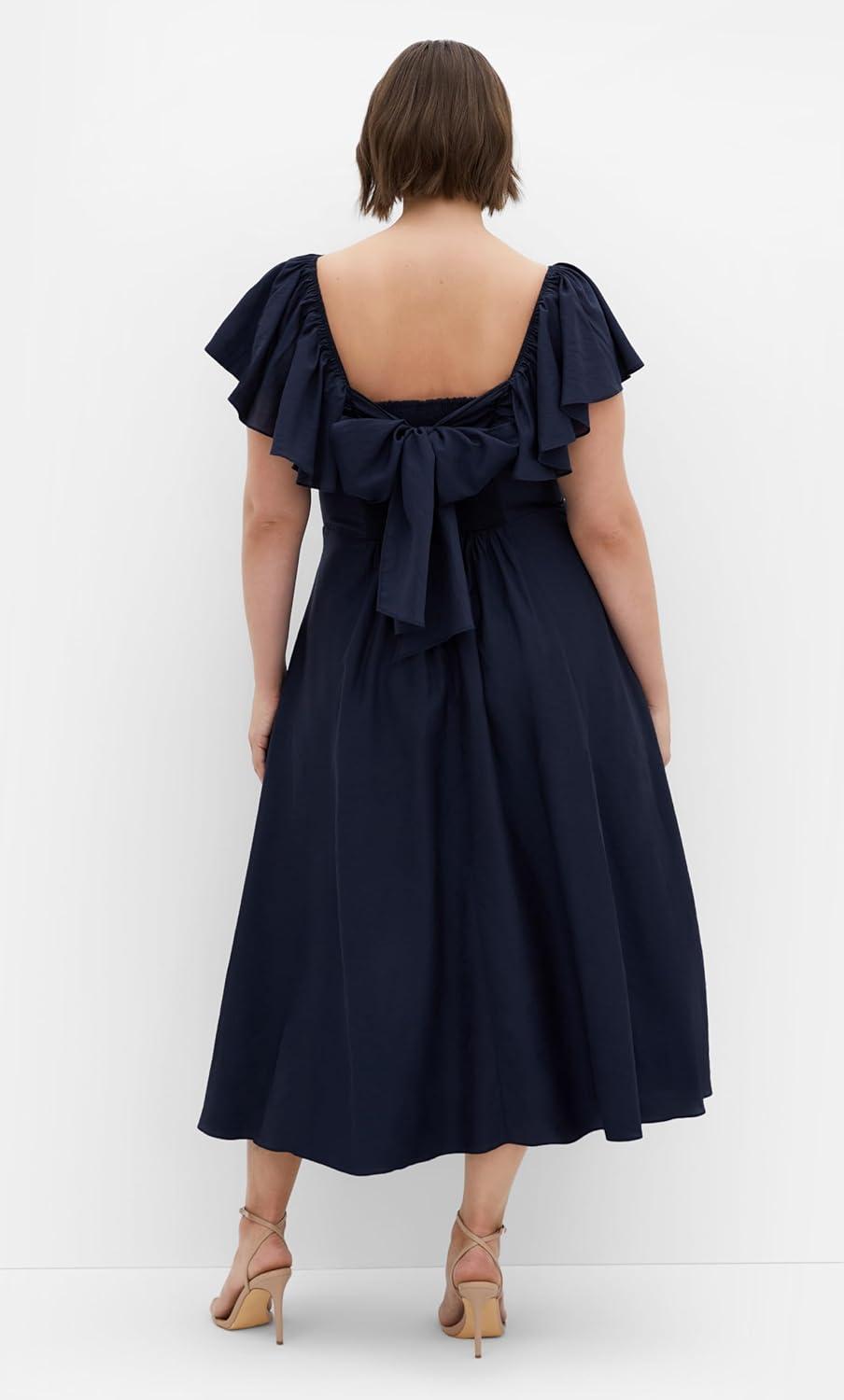 image:imageCity Chic Womens Plus Size Dress AlisiaFrench Navy
