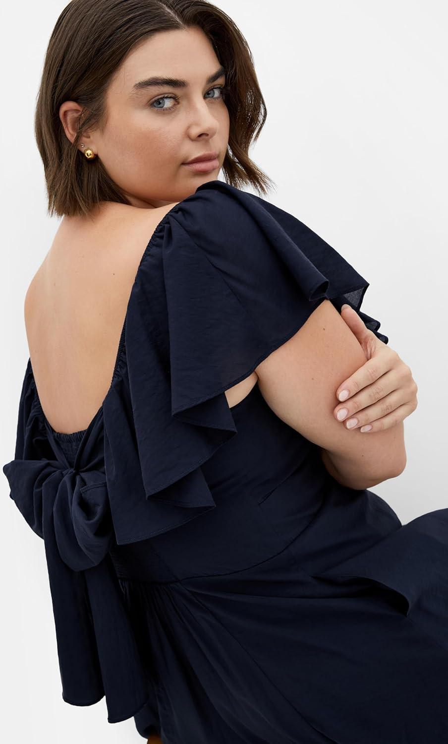 image:imageCity Chic Womens Plus Size Dress AlisiaFrench Navy