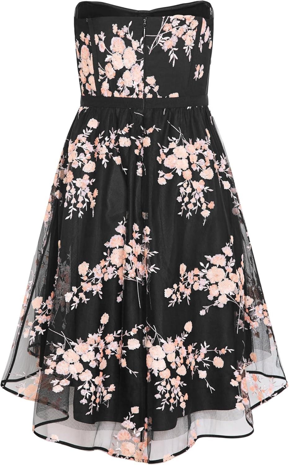 image:imageCity Chic Womens Plus Size Dress Ambrosia Strapless TulleBlack