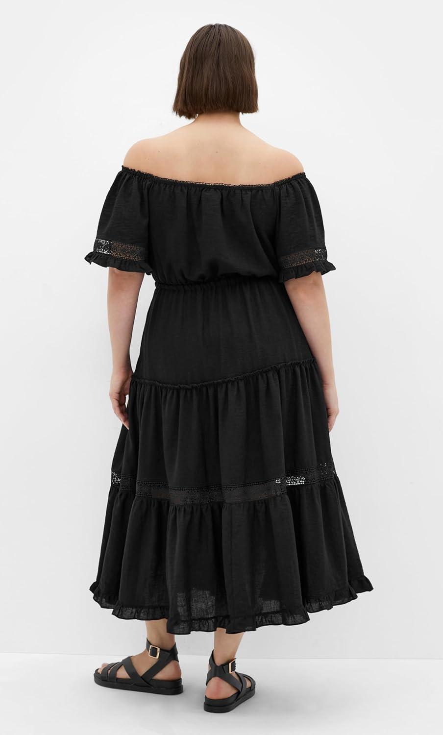 image:imageCity Chic Womens Plus Size Dress Angel MidiBlack