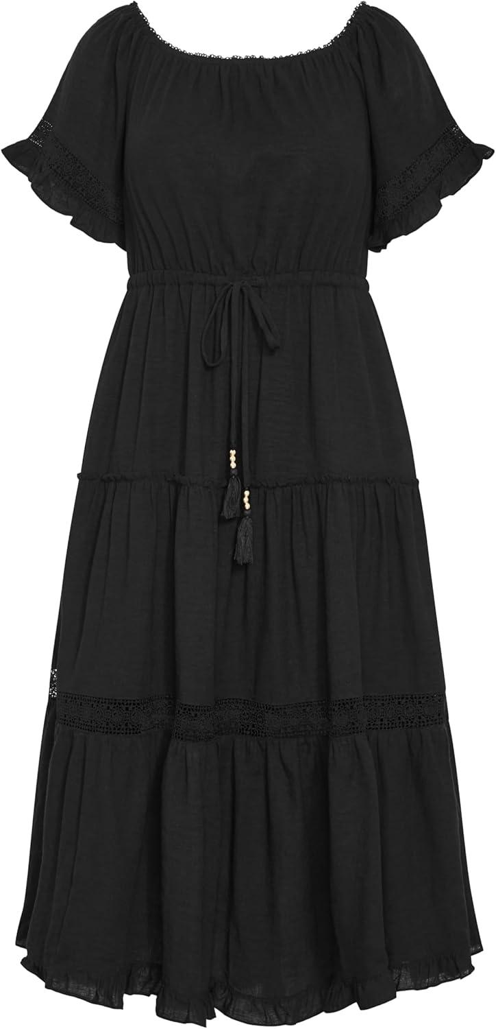 image:imageCity Chic Womens Plus Size Dress Angel MidiBlack
