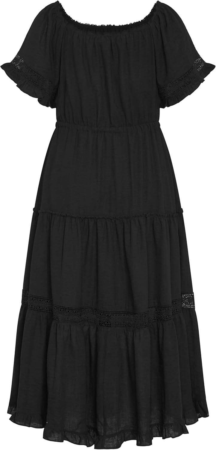 image:imageCity Chic Womens Plus Size Dress Angel MidiBlack
