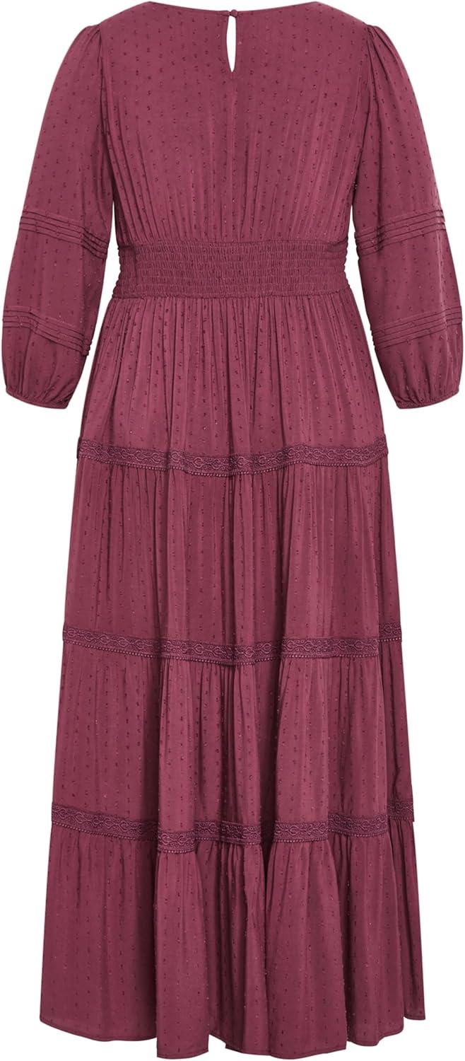 image:imageCity Chic Womens Plus Size Dress Brooklynn MaxiPurple