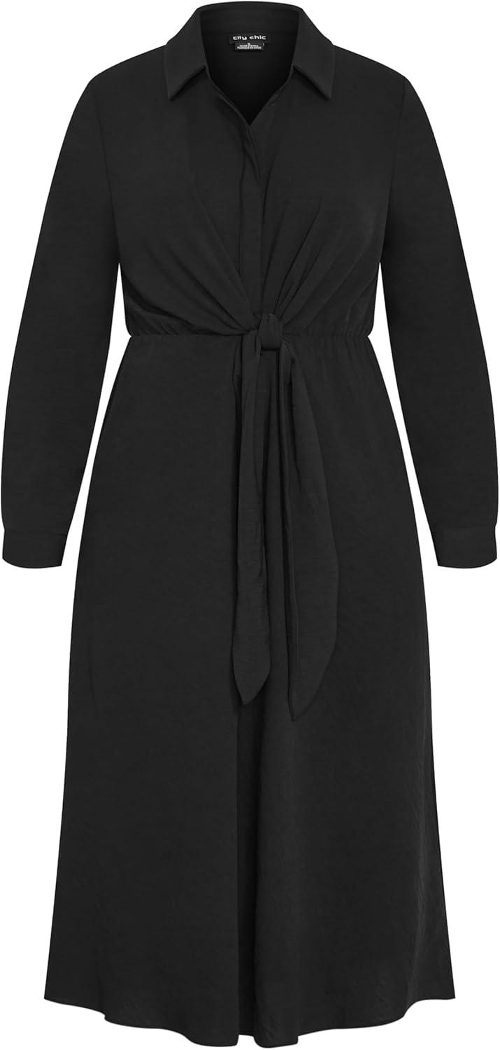 image:imageCity Chic Womens Plus Size Dress Chancery LaneBlack