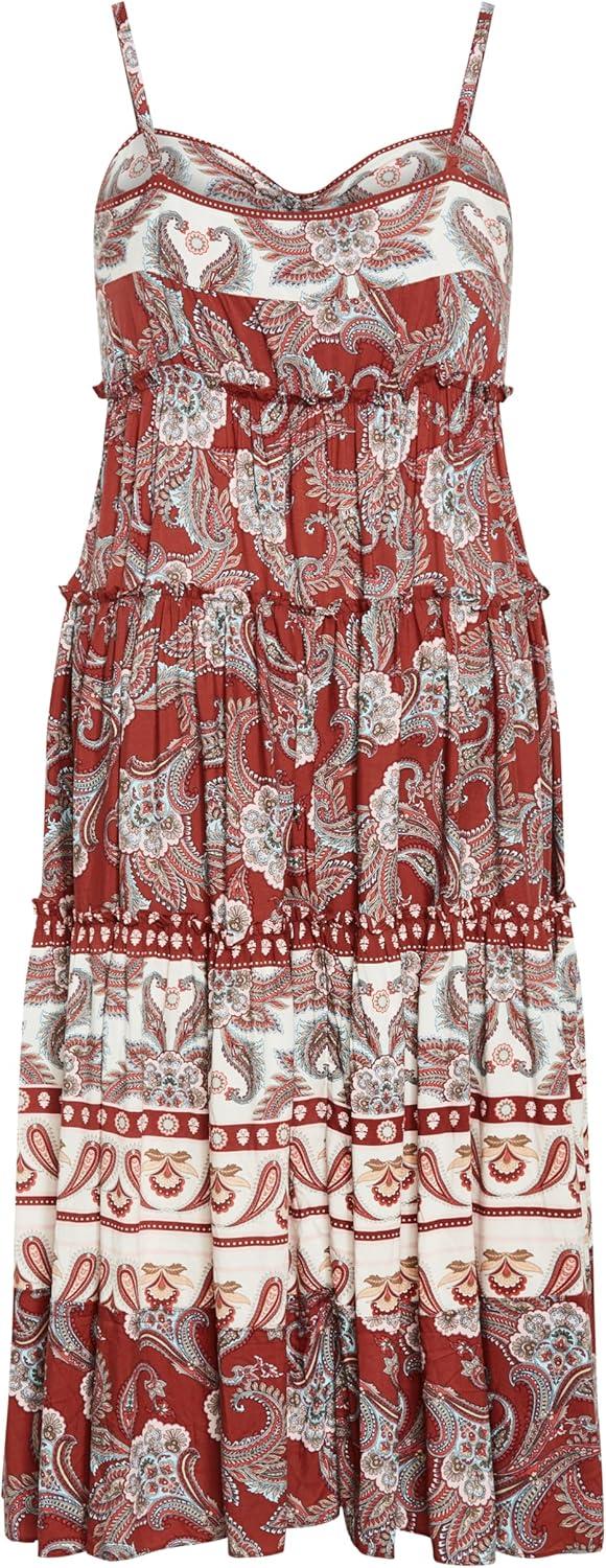 image:imageCity Chic Womens Plus Size Dress Christina MaxiPaisley