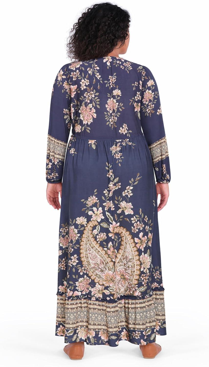 image:imageCity Chic Womens Plus Size Dress Destiny MaxiPaisley